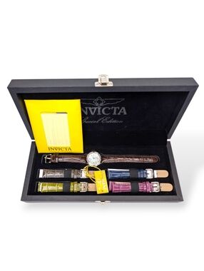 Invicta Wildflower Lady Watch Collection Gift Set Tritnite Night Glow & Bands